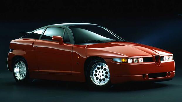 1989 Alfa Romeo SZ Red Front Angle