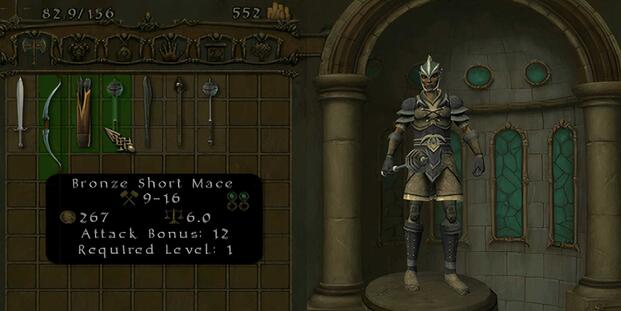 The equipment menu in Champions Of Norrath