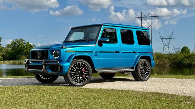 2025 Mercedes-AMG G63 front, three-quarter