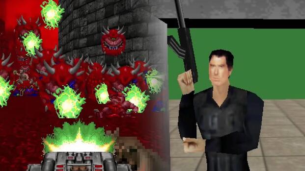 Best FPS Game From Every Year In The '90s doom and goldeneye