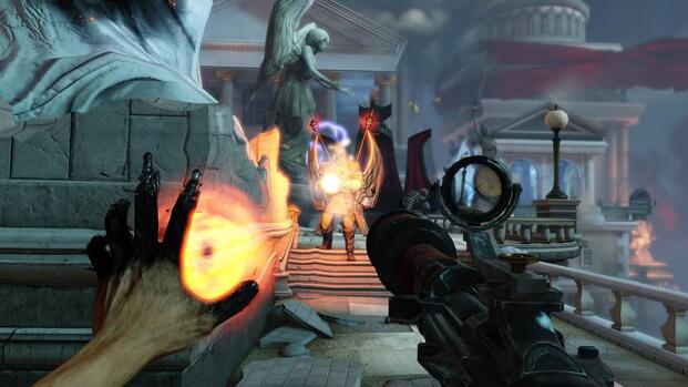 Shooting enemies in BioShock Infinite
