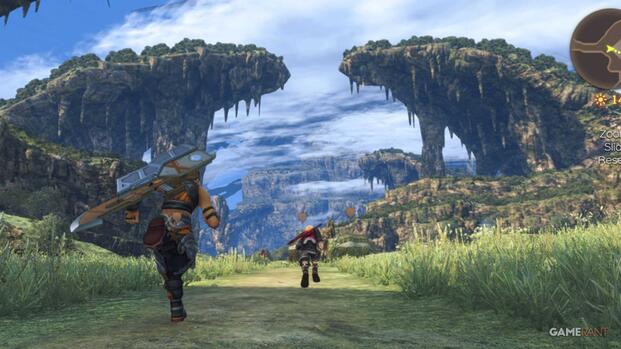 Xenoblade Chronicles Definitive Edition characters running