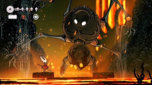 Fighting Fourth Chorus in Hollow Knight Silksong (2025)