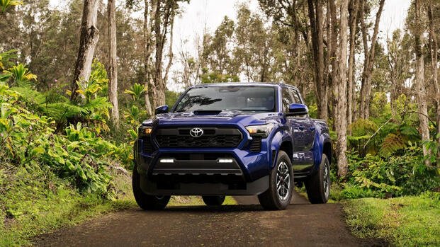 2024 Toyota Tacoma TRD Sport Blue Front Angle 3/4