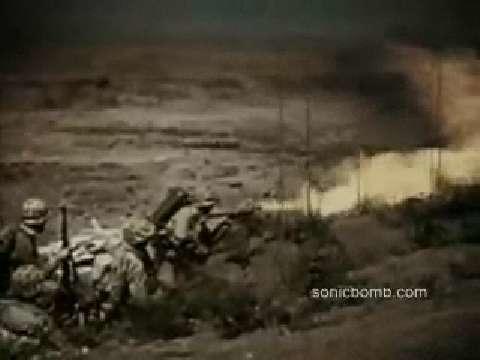 flickery war footage