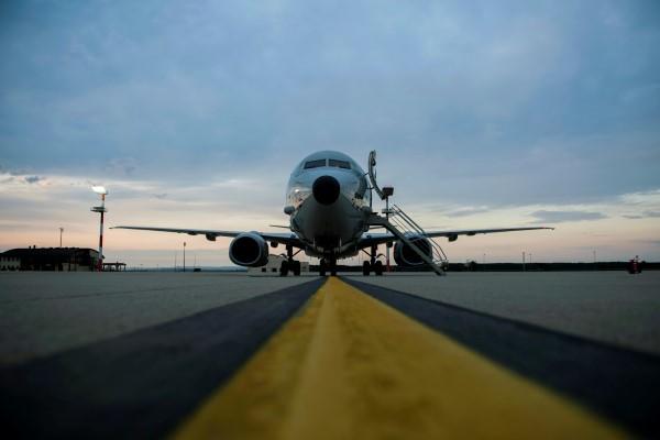 A Boeing P-8 Poseidon maritime surveillance aircraft rests on a ramp on the flightline of Spangdahlem Air Base, Germany, June 9, 2015, as part of a NATO multinational exercise. (Photo by Timothy Kim/U.S. Air Force)