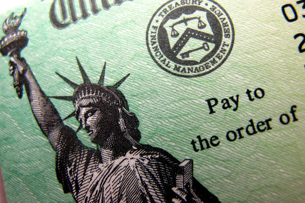 "To the order of me" -- close up view of United States Treasury check (Photo: Flickr/frankieleon)