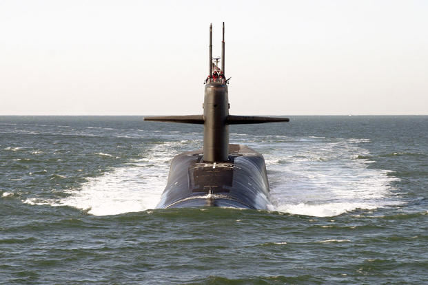 The USS Georgia, an Ohio-class submarine. Navy photo