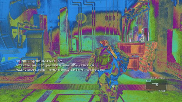 Metal Gear Solid V - infrared scene