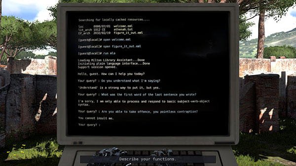 The Talos Principle game - terminal