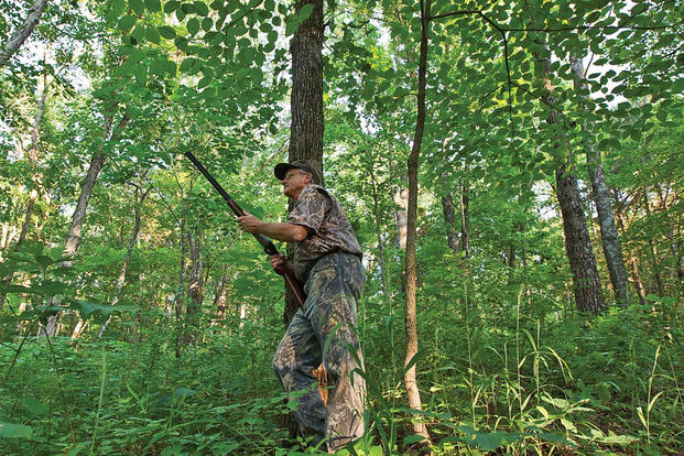 hunter in camouflage