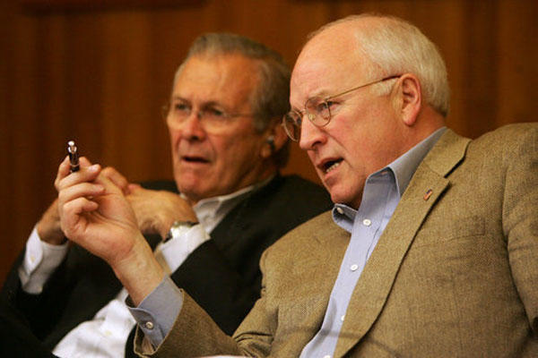 Donald Rumsfeld and Dick Cheney