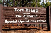Sign at Fort Bragg