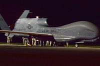 An RQ-4 Global Hawk lands at Robins Air Force Base on May 24, 2017. South   Korea has committed to buying billions of dollars worth of American-made   weapons systems, including the UAV. Tommie Horton/Air Force