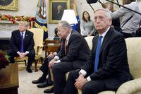 Defense Secretary Jim Mattis attends a meeting between President Trump and congressional leadership including Sen. Chuck Schumer at the White House on Dec. 7.