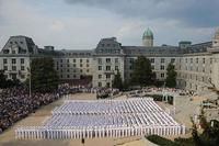 The Naval Academy's Brigade of Midshipmen. Navy photo