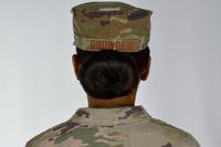 The U.S. Air Force is adopting the Army's Operational Camouflage Pattern as its new combat uniform and will begin incrementally phasing it in beginning Oct. 1. Both officers and enlisted airmen will have their last names on the back of their cap. Courtesy of Air Force