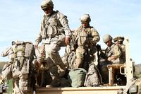 U.S. Army Reserve Soldiers from the 900th Quartermaster Company, headquartered in El Paso, Texas, complete a convoy during CSTX 91-18-01, July 10, 2018, at Fort Hunter Liggett, Calif. (Photo: U.S. Army)