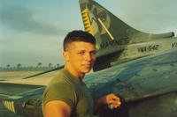 Sean Mclain Brown during the Gulf War with VMA-542.  (Photo from Sean Mclain Brown)