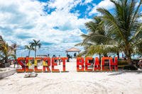 Secret Beach in Ambergris Caye, Belize