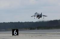An AV-8B Harrier takes off from Marine Corps Air Station Cherry Point, N.C., March 21, 2016. (U.S. Marine Corps/Lance Cpl. Mackenzie Gibson)