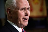 Vice President of the United States Mike Pence gives a speech during an official visit May 16, 2019, at Fort McCoy, Wis. (U.S. Army photo/Greg Mason)