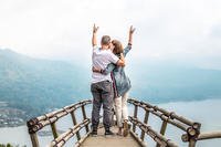 Celebrating couple. (Stock image)