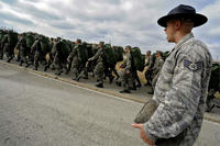 Air Force basic training.