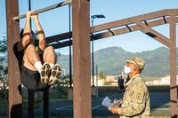 Soldiers focus on the new Army Combat Fitness Test requirements at Wheeler Army Airfield.