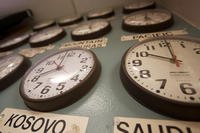 clocks on a wall