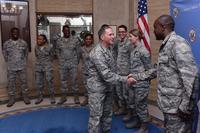 Air Force Chief of Staff Gen. David L. Goldfein meets Lt. Col. Christopher Floyd in Ankara, Turkey.