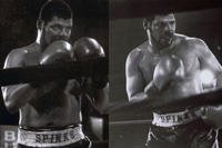 Leon Spinks takes a stance in the ring during a match with Ray Kipping. (Courtesy of John Mena)