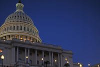 capitol building at night