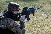 Staff sergeant fires M4 during weapons training