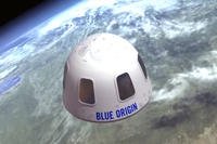 This undated file illustration provided by Blue Origin shows the capsule that the company aims to take tourists into space.