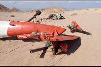 Fuselage shown after Black Hawk crashes on Egypt's Sinai Peninsula.
