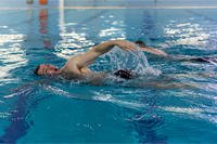 Executing a proper sidestroke in swimming