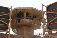 Watch tower at Abu Ghraib prison appears empty.