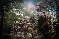 U.S. Marines at exercise Pacific Pioneer on Kin Blue training area, Okinawa