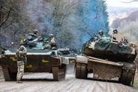 A U.S. Army M1A1 Abrams tank during an exercise in Germany