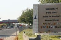 Entrance to Fort Hood Army Base.