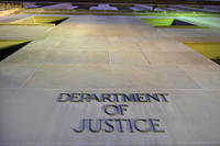 Department of Justice headquarters building in Washington.