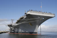USS George Washington pier side at Norfolk Naval Station in Norfolk, Va.