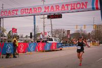 Finish line for the inaugural Coast Guard Marathon.