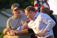 David Jakubonis, is subdued during an attack U.S. Rep. Lee Zeldin.