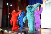 Elmo and his friends from Sesame Street dance and sing at Shaw Air Force Base, S.C., Nov. 1, 2012. (U.S. Air Force photo by Airman 1st Class Krystal M. Jeffers) Sesame Street dance and sing at Shaw Air Force Base.