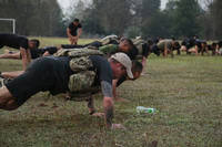Soldiers from 1st Special Forces Group (Airborne) conduct a Fallen Warrior workout, alongside 4th Special Forces Regiment soldiers from the Royal Thai Army in Phitsanulok, Thailand.