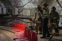 Federal Fire Department personnel during a spill response exercise at the Red Hill Bulk Fuel Storage Facility
