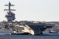 The USS Gerald R. Ford aircraft carrier