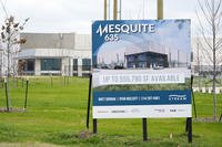 Construction continues at a building complex in Mesquite, Texas